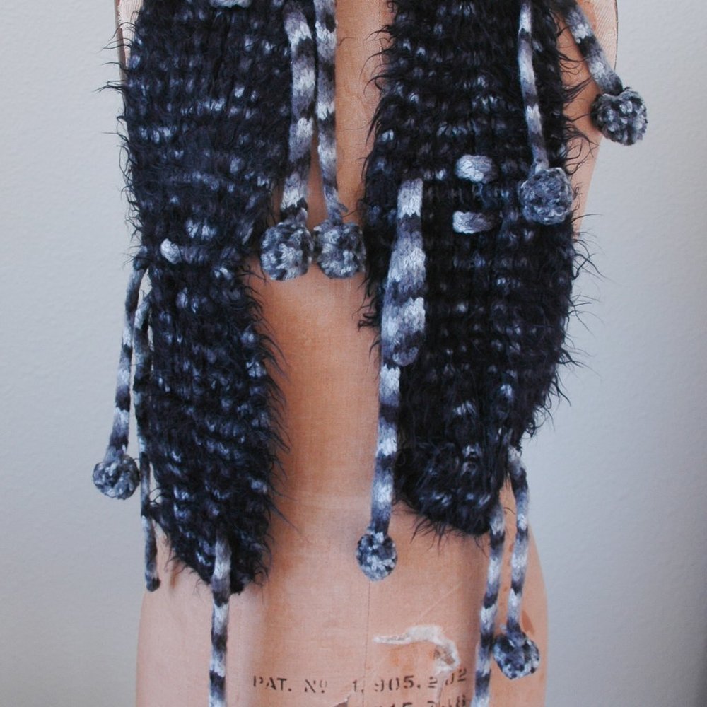 Black and White Scarf